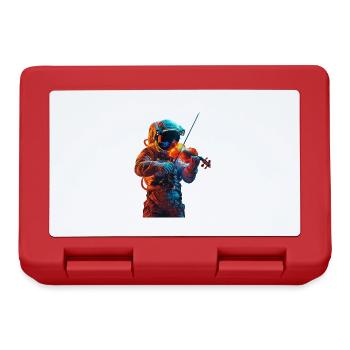Violon astronaute - Boîte à goûter - rouge - Devant