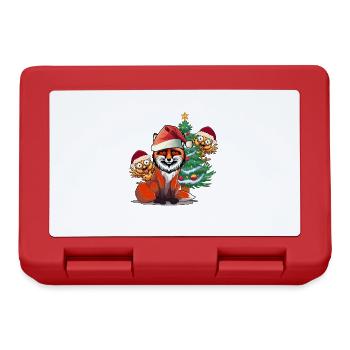 Fox Chicken Coop Poulets de Noël Arbre de Noël - Boîte à goûter - rouge - Devant