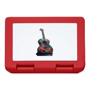 Guitare Poisson - Boîte à goûter - rouge - Devant