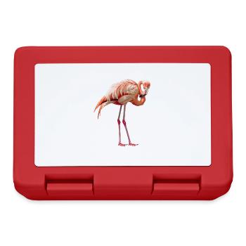 Flamants roses Flamant rose - Boîte à goûter - rouge - Devant
