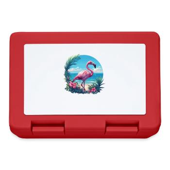 Flamants roses Flamant rose - Boîte à goûter - rouge - Devant