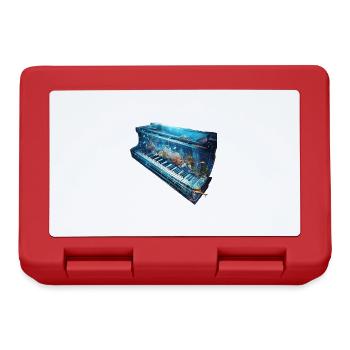 Piano Poisson - Boîte à goûter - rouge - Devant