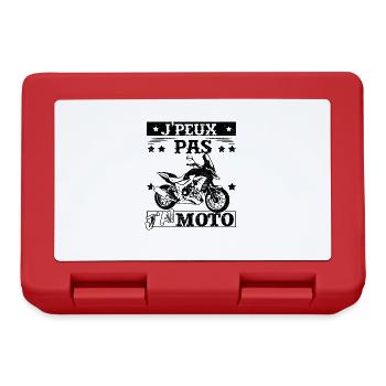 J'peux Pas J'Ai Moto Motard - Boîte à goûter - rouge - Devant