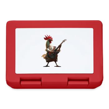 Guitare Coq - Boîte à goûter - rouge - Devant