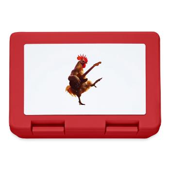 Guitare Coq - Boîte à goûter - rouge - Devant
