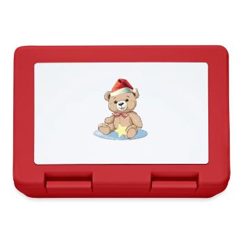Santa Claus Teddy Teddy Bear Bear Kids - Lunchbox - red - Front