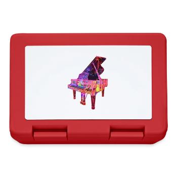 Piano - Boîte à goûter - rouge - Devant