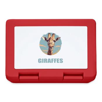 Giraffen Giraffe - Brotdose - Rot - Vorne