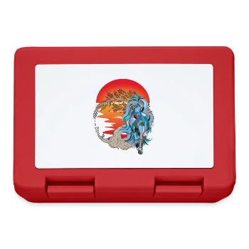 Cheval, Chevaux, Nature, Coucher De Soleil, Soleil - Boîte à goûter - rouge - Devant