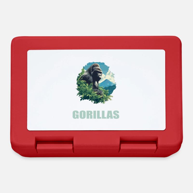 Gorilles Gorilles - Boîte à goûter - rouge