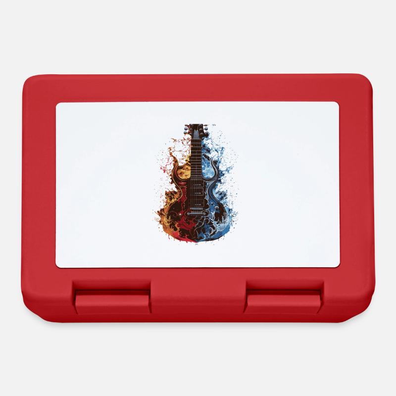 Gitarre - Brotdose - Rot