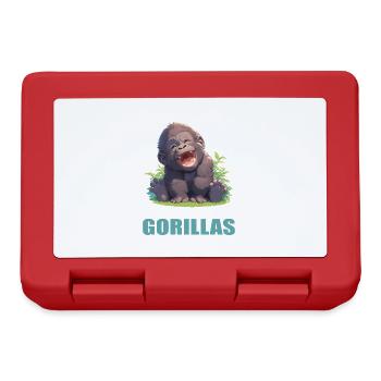 Gorillas Gorilla - Lunchbox - red - Front