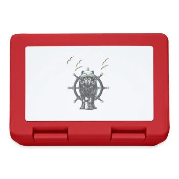 Dog Sailing Sailing Ship Maritime Dogs Sailors - Lunchbox - red - Front
