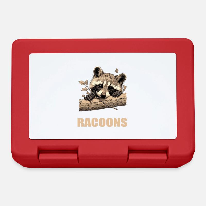 Ratons laveurs Raton laveur - Boîte à goûter - rouge