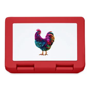 Huhn - Brotdose - Rot - Vorne