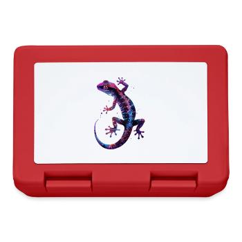 Gecko - Brotdose - Rot - Vorne