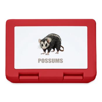 Opossum Opossums - Boîte à goûter - rouge - Devant