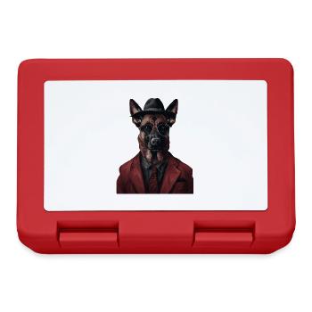 Belgischer Malinois - Brotdose - Rot - Vorne