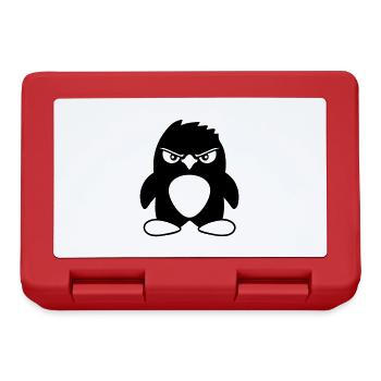 Pingouin a l’air sérieux mal dangereux look cool - Boîte à goûter - rouge - Devant