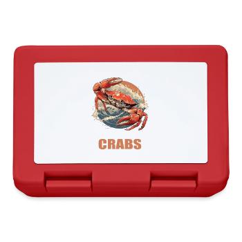 Crabe Crabe - Boîte à goûter - rouge - Devant