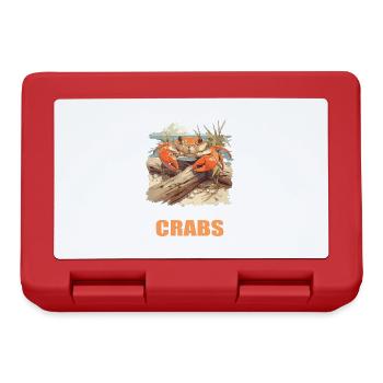 Crabe Crabe - Boîte à goûter - rouge - Devant