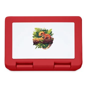 Geckos Gecko - Brotdose - Rot - Vorne