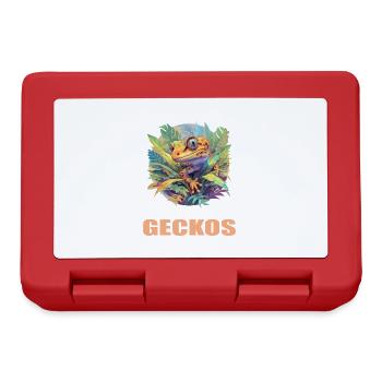 Geckos Gecko - Brotdose - Rot - Vorne