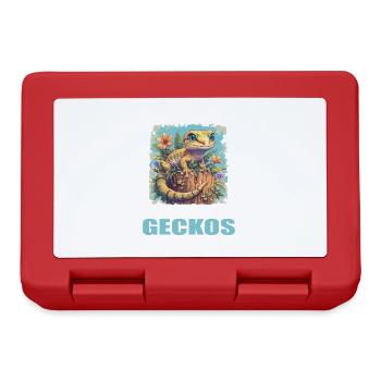 Geckos Gecko - Brotdose - Rot - Vorne