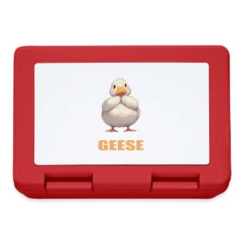 geese goose - Lunchbox - red - Front