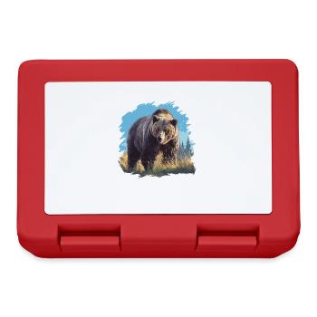 Grizzlis Ours grizzly - Boîte à goûter - rouge - Devant