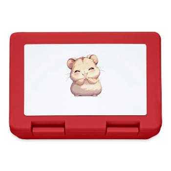 Hamster - Brotdose - Rot - Vorne