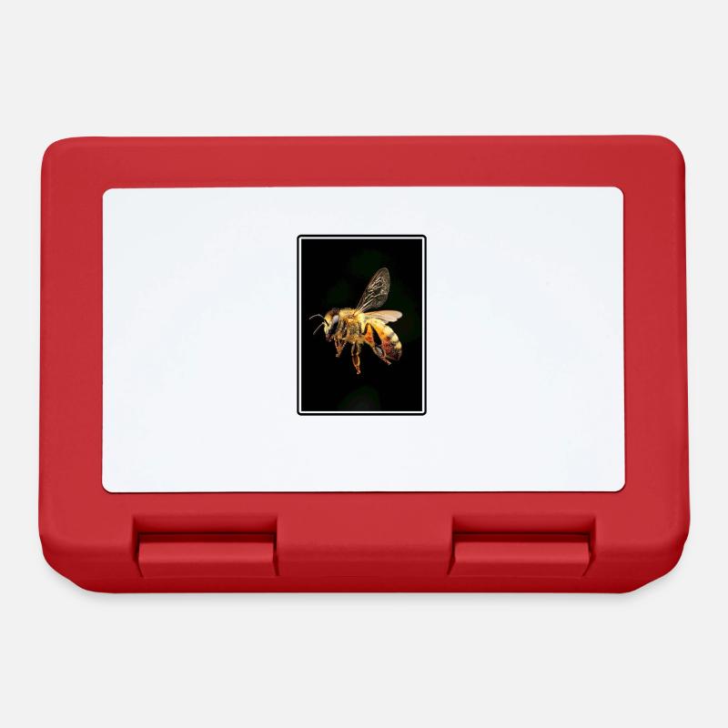 Bienen Biene - Brotdose - Rot