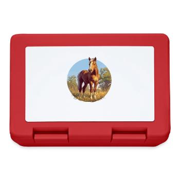 Horses Horse - Lunchbox - red - Front