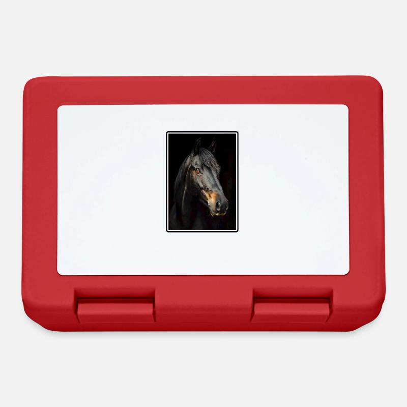 Chevaux Cheval - Boîte à goûter - rouge