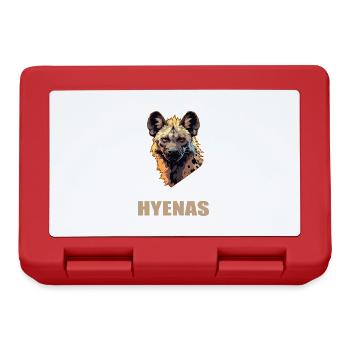 Hyène Hyène - Boîte à goûter - rouge - Devant