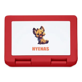 Hyène Hyène - Boîte à goûter - rouge - Devant