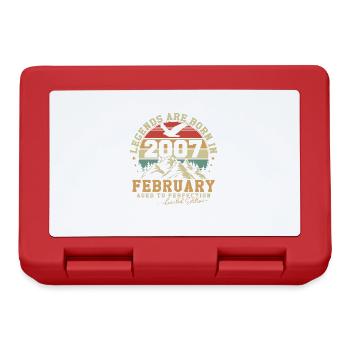 February 2007 Vintage Birthday 2007 Gift - Lunchbox - red - Front