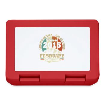 Anniversaire Février 2015 Cadeau d’anniversaire - Boîte à goûter - rouge - Devant