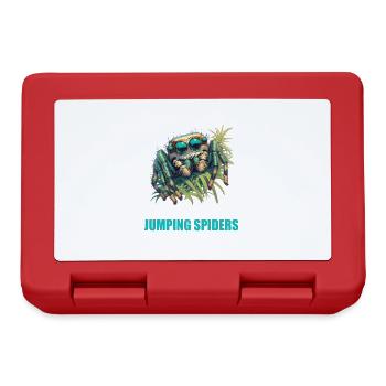 Jumping Spider Springspinnen Springspinne - Brotdose - Rot - Vorne