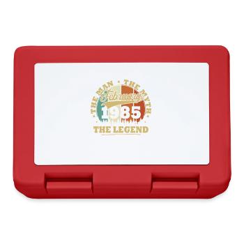 Millésime Février 1985 Cadeau d’anniversaire 40 ans - Boîte à goûter - rouge - Devant