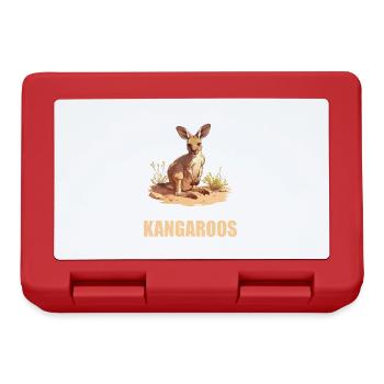 Kangourous Kangourou - Boîte à goûter - rouge - Devant