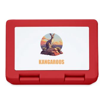 Kangaroos Kangaroo - Lunchbox - red - Front