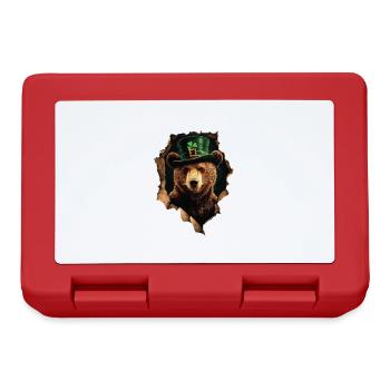 St. Patrick's Bär - Brotdose - Rot - Vorne