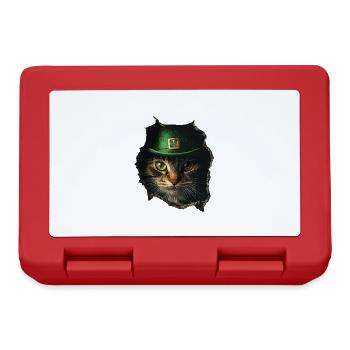 St. Patrick Katze - Brotdose - Rot - Vorne