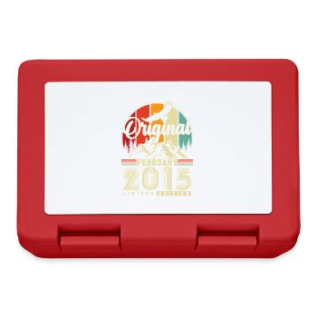 Original Février 2015 Vintage Anniversaire - Boîte à goûter - rouge - Devant
