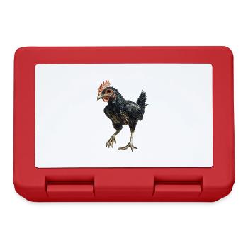 Huhn - Brotdose - Rot - Vorne