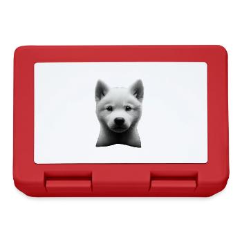 Akita - Brotdose - Rot - Vorne