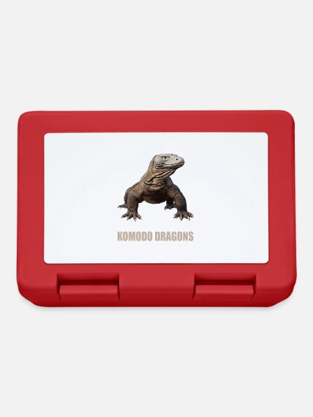 Komodowarane Komodowaran - Brotdose - Rot