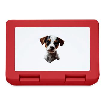 Jack Russell Terrier - Brotdose - Rot - Vorne