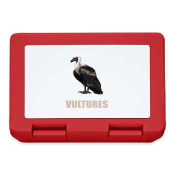 Vulture Geier - Brotdose - Rot - Vorne